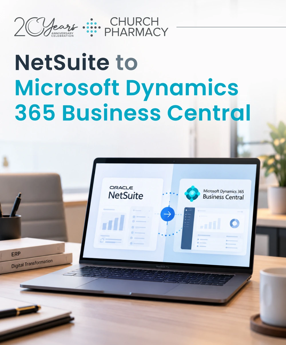Church Pharmacy - NetSuite to Microsoft Dynamics 365 Business Central
